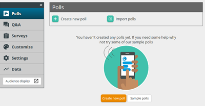 Polling in the dashboard