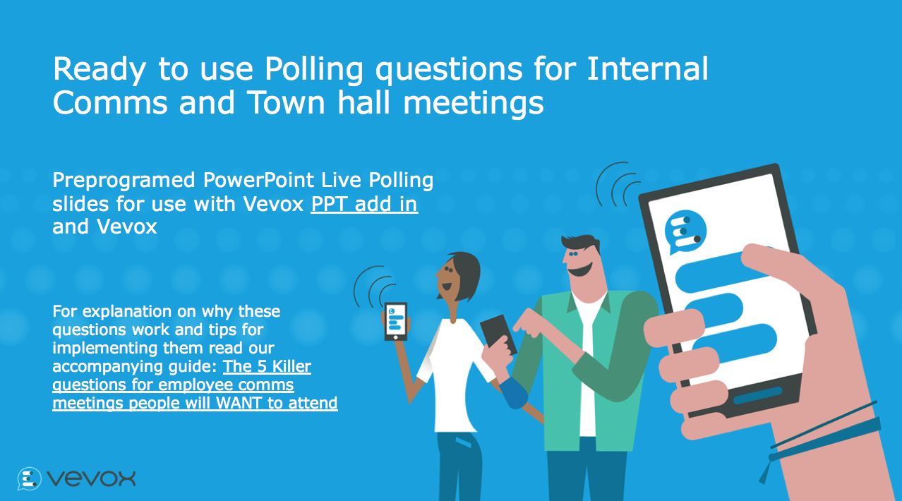 Ready to use polling questions for Internal Comms and Town Hall meetings